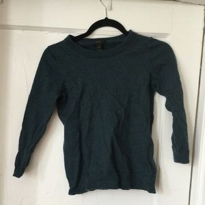 J Crew Green Wool Sweater